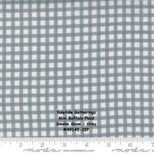 Load image into Gallery viewer, YULETIDE GATHERINGS - 49145-28F - Smoke Snow - Grey -Mini Buffalo Check - Primitive Gatherings - Flannel - Man Quilt