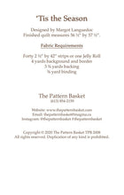 Load image into Gallery viewer, PATTERN: TIS the SEASON - The Pattern Basket - TPB2008 - Christmas Trees - Jelly Roll Friendly - Throw Quilt - Lap Quilt