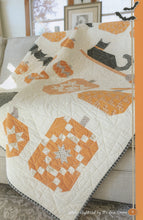 Load image into Gallery viewer, Pattern: WITCH'S Night OUT - ISE 929 by Its Sew Emma - 57" x 64" - Lap Quilt-Throw Quilt - Black Cat- Pumpkins-Bats-Witch's Hat - Cauldron