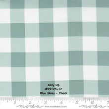 Load image into Gallery viewer, COZY UP - #29120-17 - Blue Skies - Large Floral - by Corey Yoder for Moda - Autumn - Rich Yellows, Oranges, Greens, Grays, and Teal - Checks