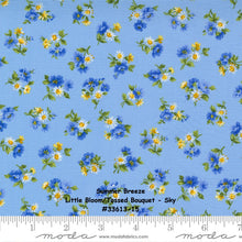 Load image into Gallery viewer, SUMMER BREEZE 2021 - Little Bloom-Tossed Bouquet - Sky Multi - 33613-15 -One Half Yard - by Moda - Classic - Blue -Yellow - Floral-Backing
