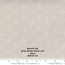 Load image into Gallery viewer, BEAUTIFUL DAY - #29134-24- Sprigs Blender Branch Leaf - Slate - Dark Grey - Coriander Quilts - Moda - One Half Yard