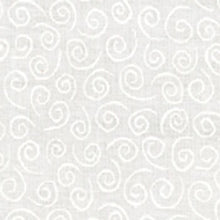 Load image into Gallery viewer, White on White SWIRLS - 9920-11 - Muslin Mates Swirls - One Half Yard - Moda - Blender - Modern - White - Swirls - Background - Basics