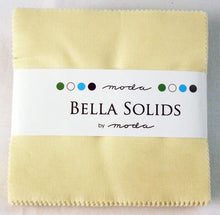 Load image into Gallery viewer, Moda Bella Solids - SNOW - CHARM PACK - #9900-11 - Pre-Cut - Neutral - Basics - Reproduction Prints Compatibility