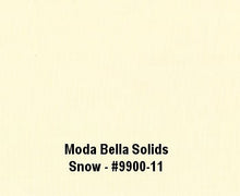 Load image into Gallery viewer, Bella Solids SILKY - OFF WHITE - Chantilly - One Half Yard - 9900-200S - Neutral - Low Volume - Solids