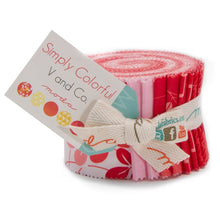 Load image into Gallery viewer, SIMPLY COLORFUL - Junior Jelly Roll - RED - by V and Co. for Moda - 10840