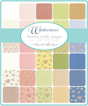 Load image into Gallery viewer, WINDERMERE - Floral Climbing Rose Light Green - CLOVER - One Half Yard - by Brenda Riddle for Moda - #18612-13 - Shabby Chic