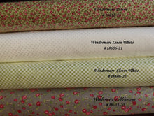 Load image into Gallery viewer, WINDERMERE - Floral Climbing Rose Light Green - CLOVER - One Half Yard - by Brenda Riddle for Moda - #18612-13 - Shabby Chic