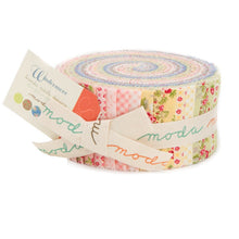 Load image into Gallery viewer, WINDERMERE - Floral Climbing Rose Light Green - CLOVER - One Half Yard - by Brenda Riddle for Moda - #18612-13 - Shabby Chic