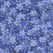 Load image into Gallery viewer, Yardage: WILDFLOWERS BASICS - Blue - #32365-11 - One Half Yard - by Sentimental Studio for Moda - Blue Forget Me Nots
