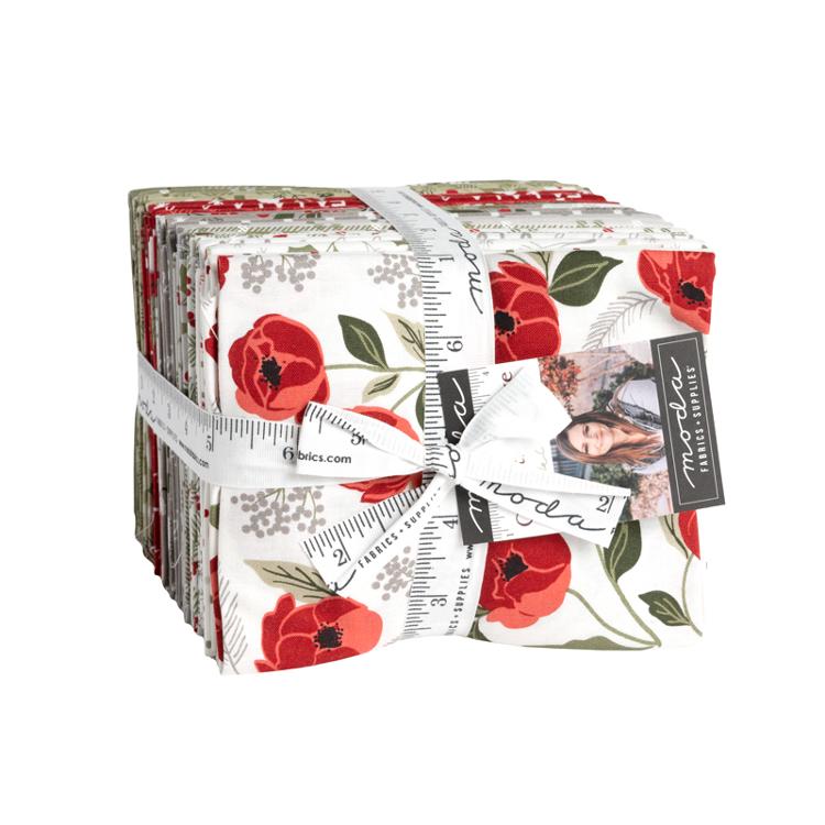CHRISTMAS EVE - In STOCK - by Lella Boutique for Moda - #5180AB - 35 skus - Christmas - Holiday - Plaid - Floral - Red - Gray - Green