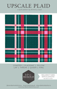 UPSCALE PLAID QUILT KIT - White Background - Maize & Blue - Art Gallery Fabrics - Pattern by Lo & Behold Stitchery - 4 Sizes Available