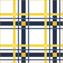 Load image into Gallery viewer, UPSCALE PLAID QUILT KIT - White Background - Maize &amp; Blue - Art Gallery Fabrics - Pattern by Lo &amp; Behold Stitchery - 4 Sizes Available
