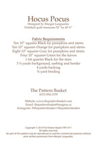 Load image into Gallery viewer, Pattern:  Hocus Pocus - The Pattern Basket - TPB1911 - Halloween

