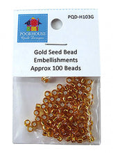 Load image into Gallery viewer, Notion:  SILVER Seed Beads for Fold &#39;n Stitch Holiday ORNAMENTS by Poor House Quilt Designs - PQD 196 - Ornaments - Christmas - Home Decor
