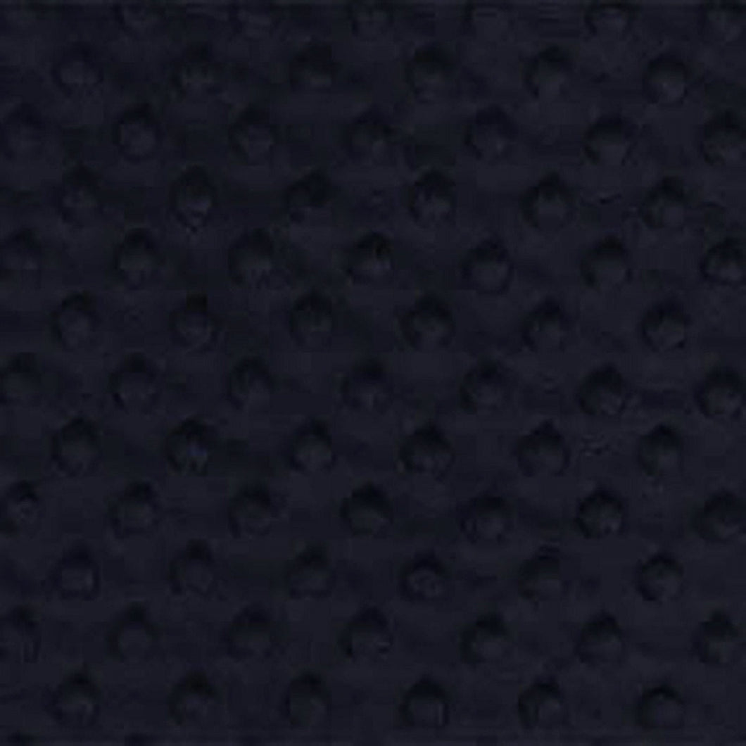 Shannon Cuddle Dimple Dot - BLACK - ONE HALF Yard - Minky - 58