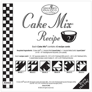 PATTERN: Cake Mix Recipe #4 - CM4 - Miss Rosie - Foundation Piecing - Paper Piecing - Layer Cake