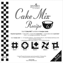 Load image into Gallery viewer, PATTERN: Cake Mix Recipe #7 - CM7 - Miss Rosie/Carrie Nelson - Foundation Piecing - Paper Piecing - Layer Cake
