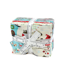 Load image into Gallery viewer, JINGLE BIRDS - Bird Houses - Natural Cream - #33250-11 -  by Keiko for Moda - Modern - Christmas - Winter - Blue - Red - Grey - Off White
