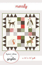 Load image into Gallery viewer, Pattern:  MERRILY  - by Jessee Maloney for Gingiber - Merrily - Charm Pack  Friendly - Throw Quilt - Wall Hanging - Table Dressing-Christmas

