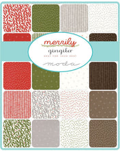 Load image into Gallery viewer, Pattern:  MERRILY  - by Jessee Maloney for Gingiber - Merrily - Charm Pack  Friendly - Throw Quilt - Wall Hanging - Table Dressing-Christmas
