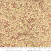 Load image into Gallery viewer, OAK GROVE LANE - 1/2 Yard - #7006-15 - Hay - Novelty Berry Branch Gold  - by Kathy Schmitz for Moda - Yardage - Reproduction - Neutral

