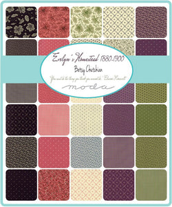 EVELYN'S HOMESTEAD - Repro Ragged Robin Natural - Porcelain - #31561-12 - 1/2 Yard - by Betsy Chutchian for Moda - Reproduction - Shirtings