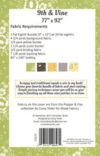 Load image into Gallery viewer, PATTERN:  9th and Vine - CQ 131 - Fat Eighth Friendly - 77&quot; x 92&quot; - Coriander Quilts by Corey Yoder - Full - Queen Size - Pepper and Flax
