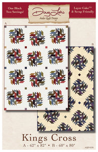 PATTERN:  Kings Cross -Doug Leko by Antler Quilt Designs - Layer Cake Friendly - One Block - Two Settings - Throw - AQD 0258 -Scrap Friendly