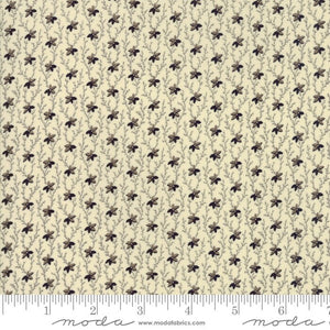 EVELYN'S HOMESTEAD - Repro Ragged Robin Natural - Porcelain - #31561-12 - 1/2 Yard - by Betsy Chutchian for Moda - Reproduction - Shirtings