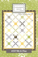 Load image into Gallery viewer, PATTERN:  9th and Vine - CQ 131 - Fat Eighth Friendly - 77&quot; x 92&quot; - Coriander Quilts by Corey Yoder - Full - Queen Size - Pepper and Flax
