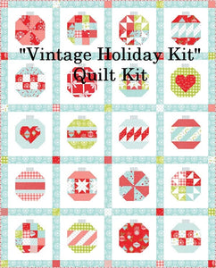 VINTAGE HOLIDAY - 1/2 Yard -#55165-11 - Wrapped Up - Red - by Bonnie & Camille for Moda - Christmas - Holiday - Modern-Quilt Kit
