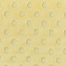 Load image into Gallery viewer, Shannon Cuddle Dimple Dot - BANANA - ONE HALF Yard - Minky - 58&quot;-60&quot; wide - Quilt Backing - Polyester - Washable - Baby Blanket
