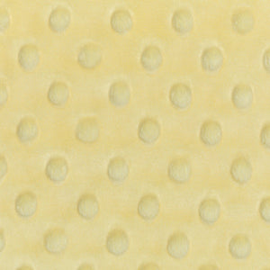 Shannon Cuddle Dimple Dot - BANANA - ONE HALF Yard - Minky - 58"-60" wide - Quilt Backing - Polyester - Washable - Baby Blanket