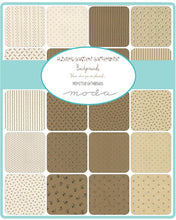 Load image into Gallery viewer, FLOWER GARDEN BG Gatherings - Mini Charm Pack - by Primitive Gatherings - 1241MC -Reproduction - Small Prints - Backgrounds - Shirtings -
