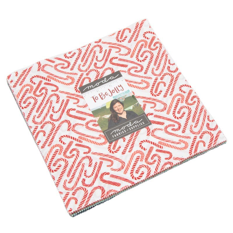 TO Be JOLLY - Layer Cake - #36040 - by One Canoe Two for Moda - Christmas - Candy Canes - Ornaments - Plaid - Panel - Holiday