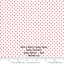Load image into Gallery viewer, MERRY MERRY SNOW Days - #2948-18 - Snow Cyrstals - Snow (white) - Grey - 1/2 Yard - Bunny Hill Designs for Moda-Christmas - Holiday- Snowmen
