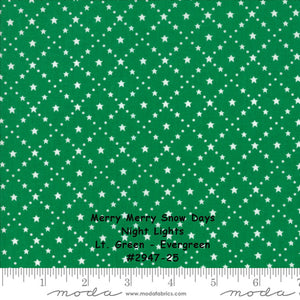 MERRY MERRY SNOW Days - #2947-24 - Night Lights - Taupe - 1/2 Yard   Bunny Hill Designs for Moda - Christmas - Holiday - Winter - Snowman
