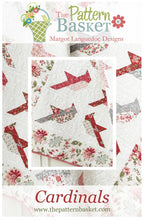 Load image into Gallery viewer, PATTERN:  CARDINALS - Layer Cake Friendly - The Pattern Basket - TPB1905 - Birds - Modern - Throw Size Quilt Pattern
