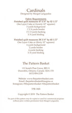 Load image into Gallery viewer, PATTERN:  CARDINALS - Layer Cake Friendly - The Pattern Basket - TPB1905 - Birds - Modern - Throw Size Quilt Pattern

