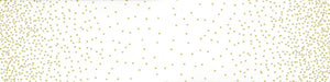 OMBRE CONFETTI METALLIC - Off White - #10807-332M - One Half Yard -  by V and Co. for Moda - Modern - Gold Metallic - New Colors