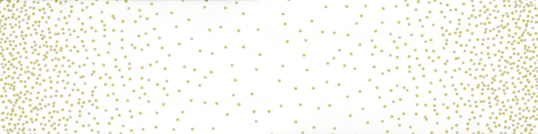 OMBRE CONFETTI METALLIC - Off White - #10807-332M - One Half Yard -  by V and Co. for Moda - Modern - Gold Metallic - New Colors