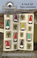 Load image into Gallery viewer, PATTERN:  A Tale of Two Gnomes by Cotton Street Commons - #207 - 60&quot; x 72&quot; - Modern - Christmas - Mushrooms-Throw Size -Pieced and Appliqued
