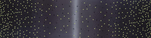 OMBRE CONFETTI METALLIC - Aubergine - #10807-224M - One Half Yard -  by V and Co. for Moda - Modern - Purple and Gold Metallic - New Colors
