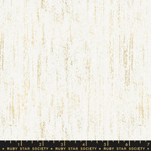 Load image into Gallery viewer, Ruby Star Society - ZIP METALLIC - Gold - RS1005-24M - One Half Yard - Moda - Gold Stripe on White - Rashida Coleman Hale - Brushed
