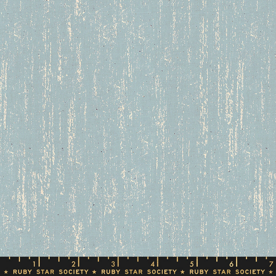 Ruby Star Society - BRUSHED - Soft Blue - 100% Cotton - RS2005-16 - One Half Yard - Moda - Sarah Watts-Non-Metallic-(NOT Flannel)-Blue-Ivory