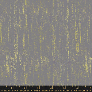 Ruby Star Society - BRUSHED METALLIC - Natural Gold - RS2005-11M - One Half Yard - Moda - Gold Metallic on Natural - Sarah Watts