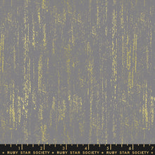 Load image into Gallery viewer, Ruby Star Society - ZIP METALLIC - Gold - RS1005-24M - One Half Yard - Moda - Gold Stripe on White - Rashida Coleman Hale - Brushed
