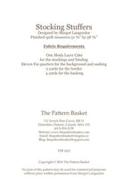 Load image into Gallery viewer, PATTERN:   STOCKING STUFFERS  - The Pattern Basket - TPB1621 - Layer Cake Friendly - Christmas - Stockings - Square Shape - Throw Quilt
