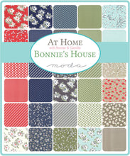 Load image into Gallery viewer, AT HOME -  55200 JRB - Jelly Roll  - by Bonnie and Camille for Moda - Bonnie - Red - Linen - Green - Thimbleblossoms - Houses-Floral-Stripes
